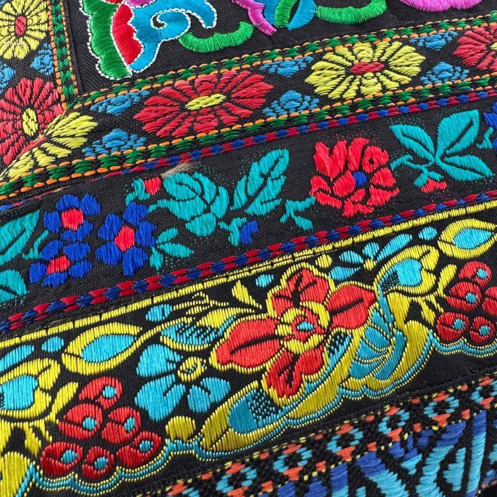 Vintage Miao Hmong Embroidered Pillow 17